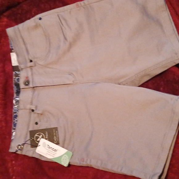 Au Noir Jean Shorts Silver stretch Jay SKC 30 waist 8 ¼ inseam - Picture 5 of 8